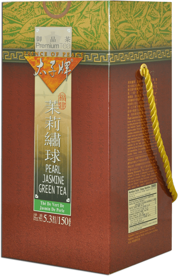 Jasmine Pearl Green Tea Packaging PNG Image