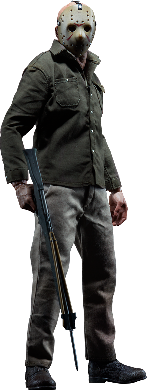 Jason Voorhees Standing With Weapon PNG Image