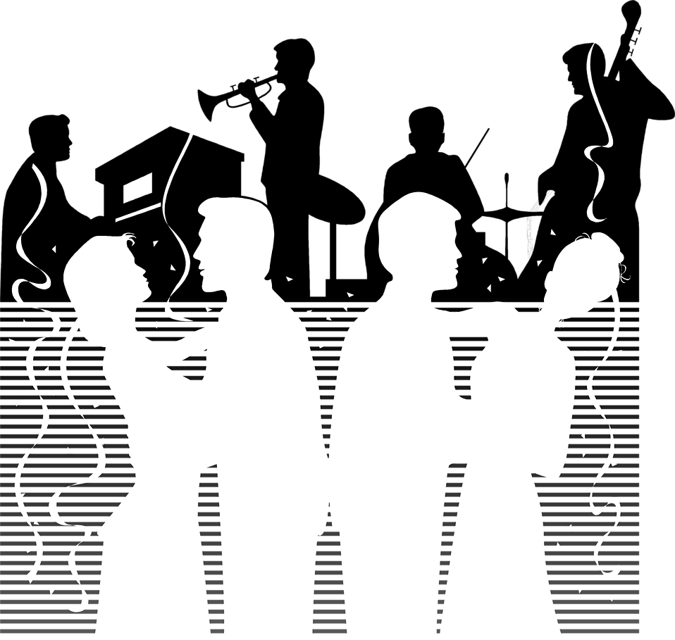 Jazz Concert Silhouette PNG Image