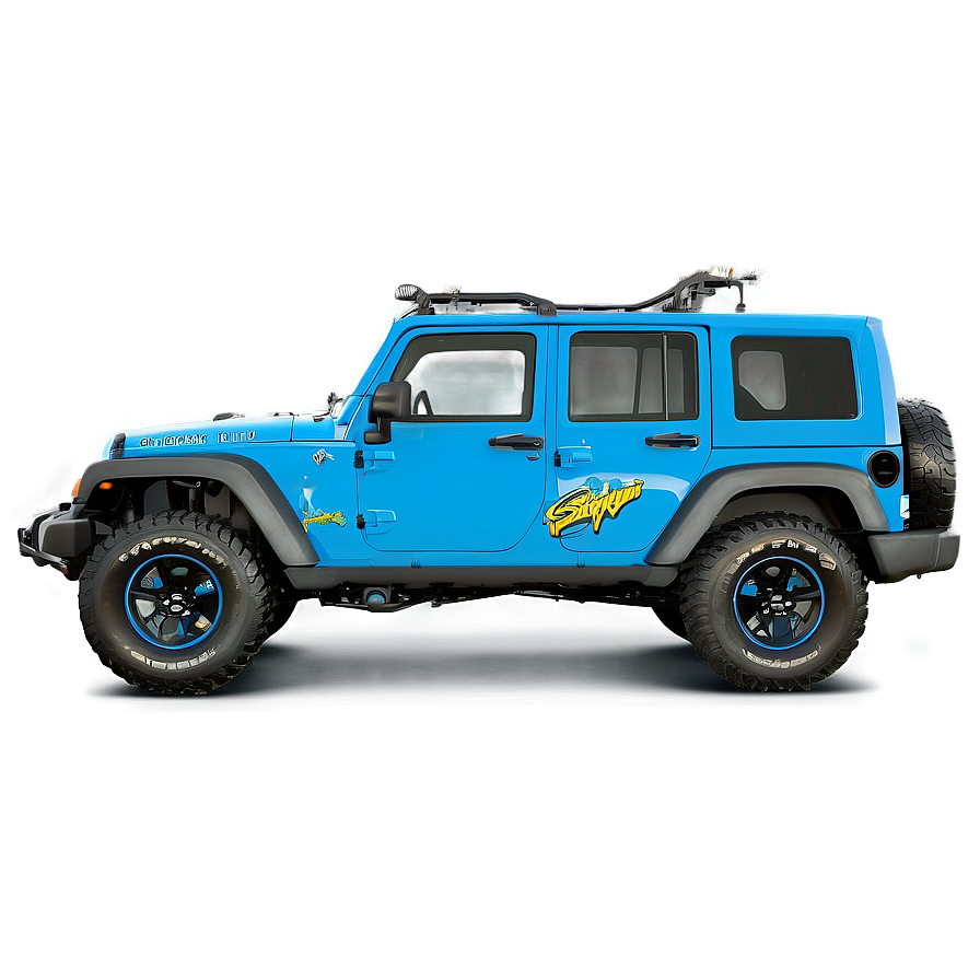 Jeep With Custom Paint Png 05062024 PNG Image