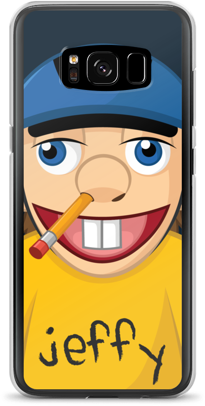 Jeffy Character Phone Case Design PNG Image