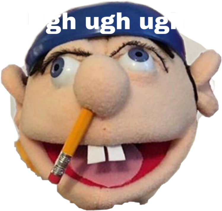 Jeffy Puppet With Pencil PNG Image