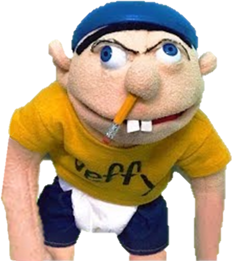 Jeffy Puppet With Pencilin Nose PNG Image