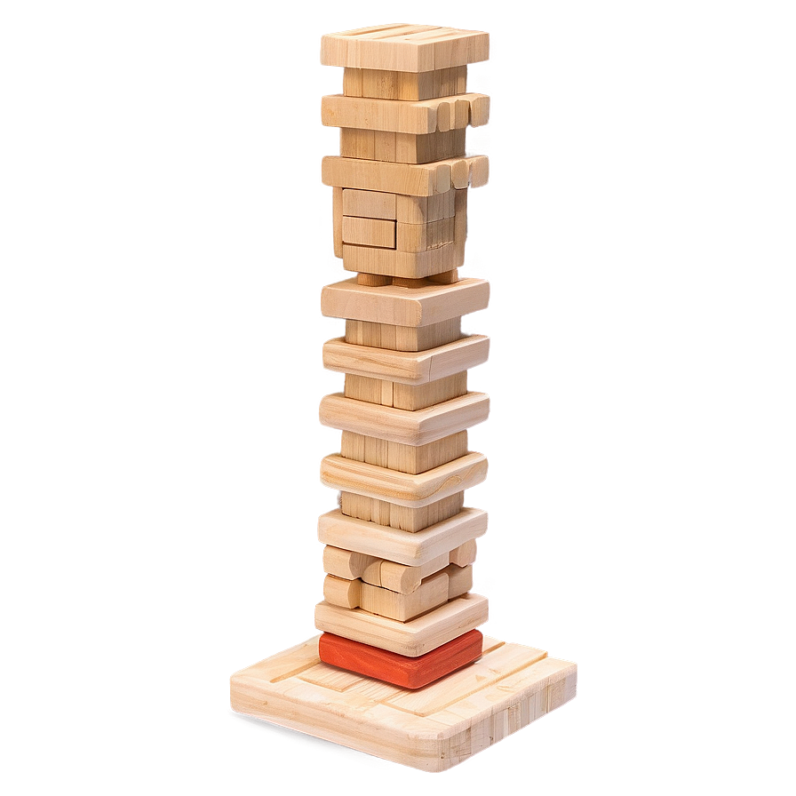 Jenga Tower Mid-game Png Ubh75 PNG Image