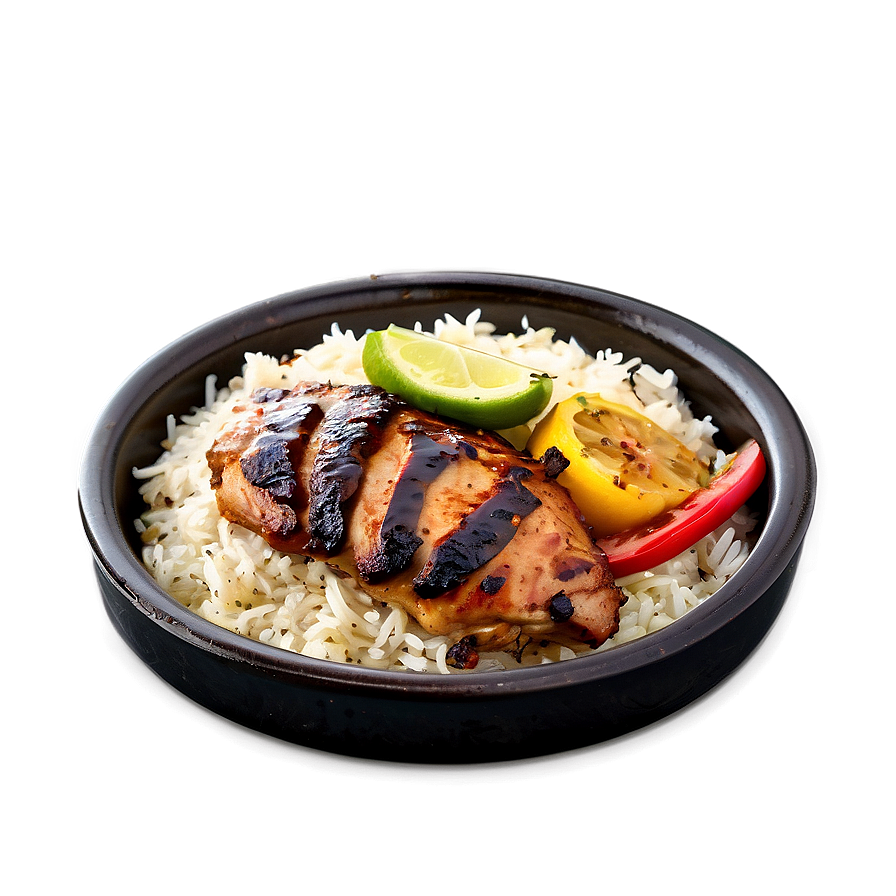 Jerk Chicken And Rice Combo Png Wew PNG Image