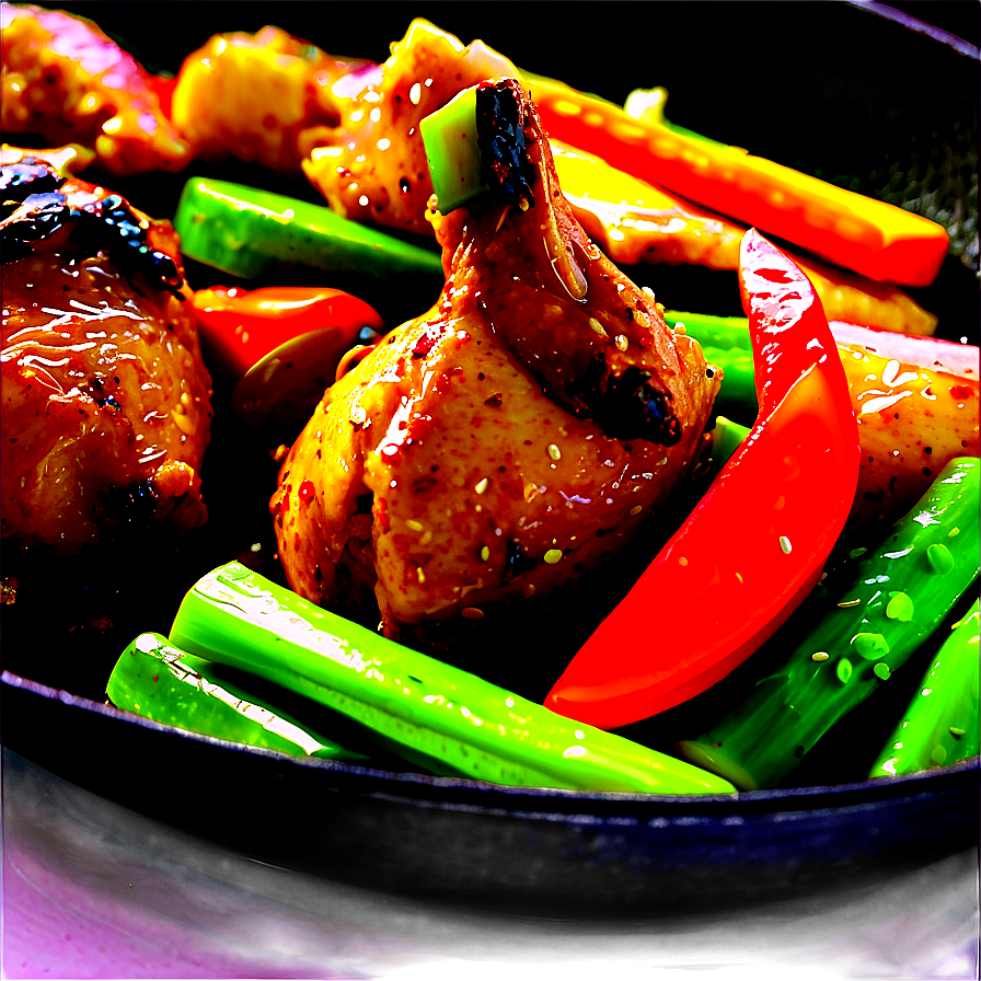 Jerk Chicken Stir Fry Quick Png 06282024 PNG Image