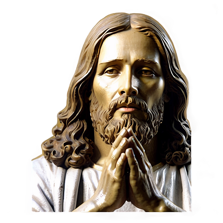 Jesus Face In Prayer Png Nln PNG Image