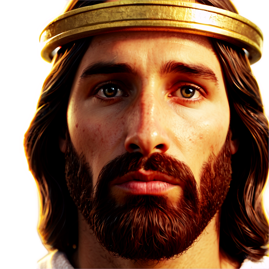 Jesus Face With Halo Png Kgy27 PNG Image