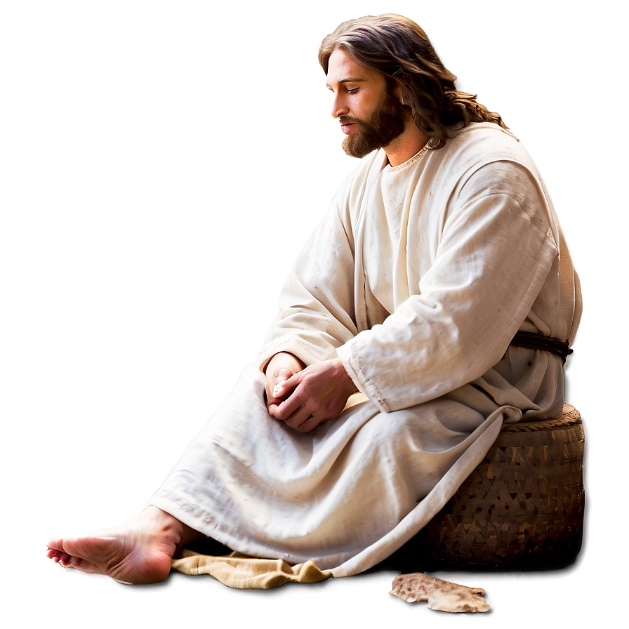 Jesus Washing The Disciples' Feet Png Sri PNG Image