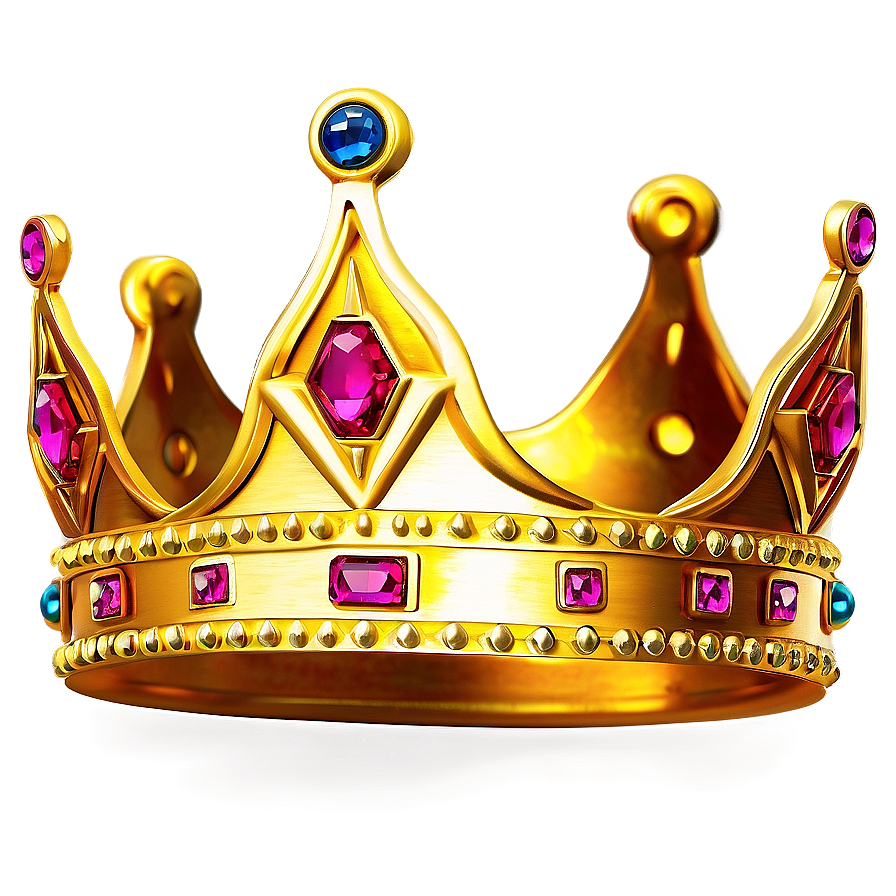 Jewel-encrusted Golden Crown Png Ufe PNG Image