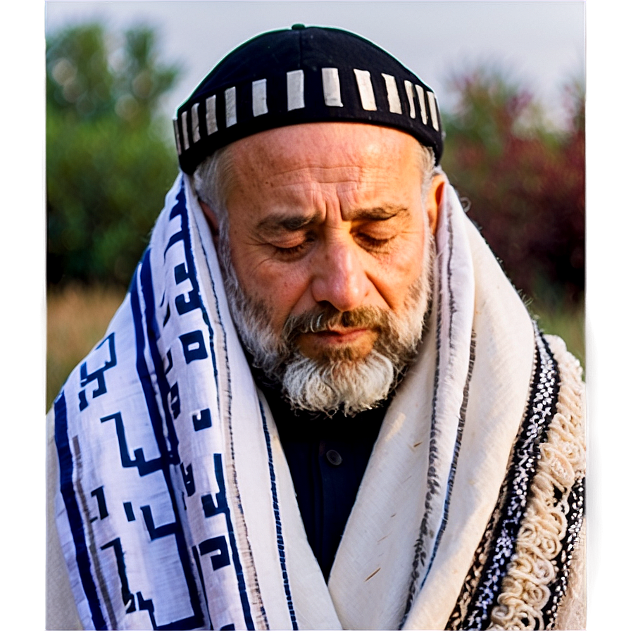 Jewish Man In Prayer Shawl Png Jcq65 PNG Image