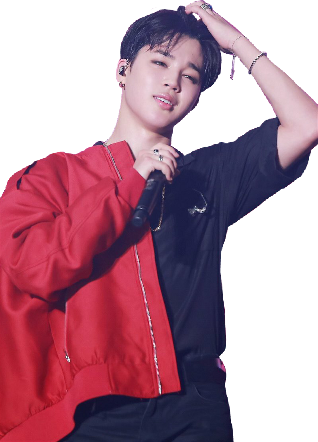 Jimin Performingon Stage PNG Image