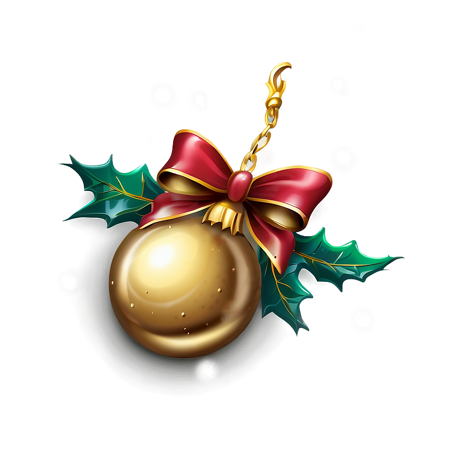 Jingle Bell Gold Png Njs PNG Image