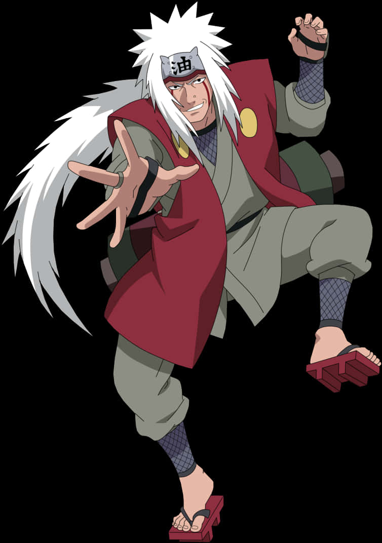 Jiraiya Naruto Anime Character PNG Image