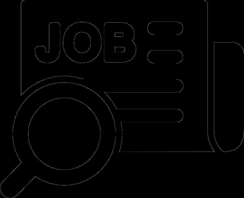 Job Search Icon Outline PNG Image