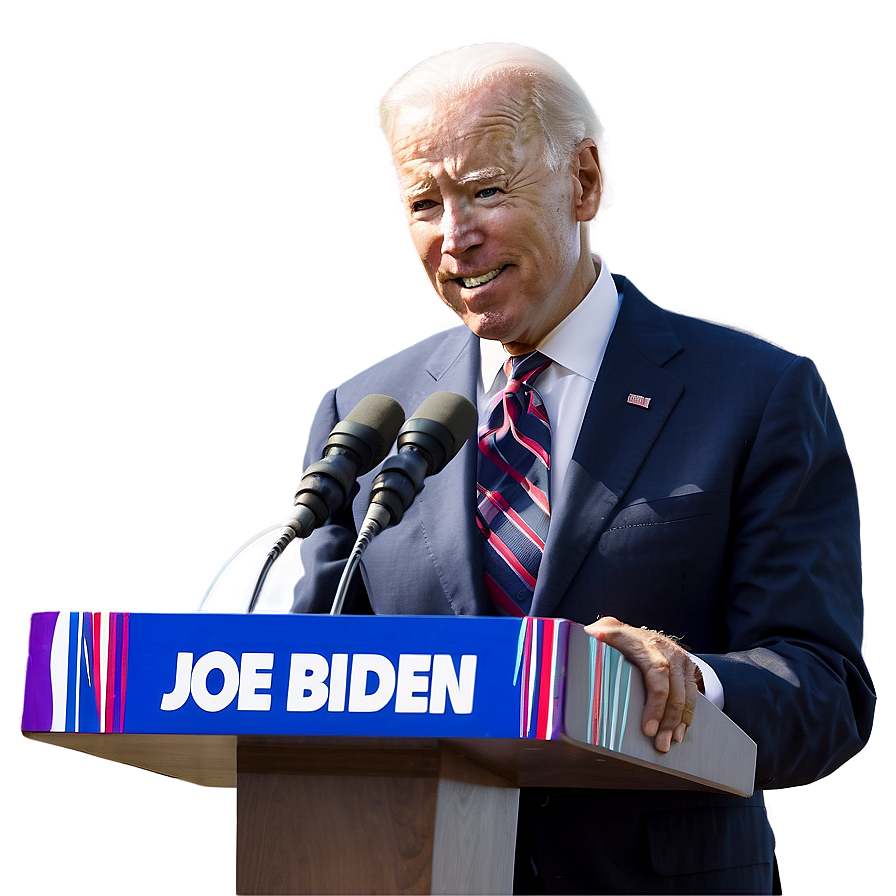 Joe Biden At Podium Png Bkk PNG Image