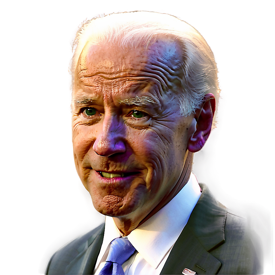 Joe Biden Close-up Png Mtg PNG Image