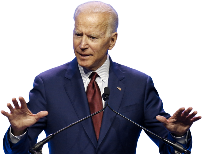 Joe Biden Speakingat Podium PNG Image