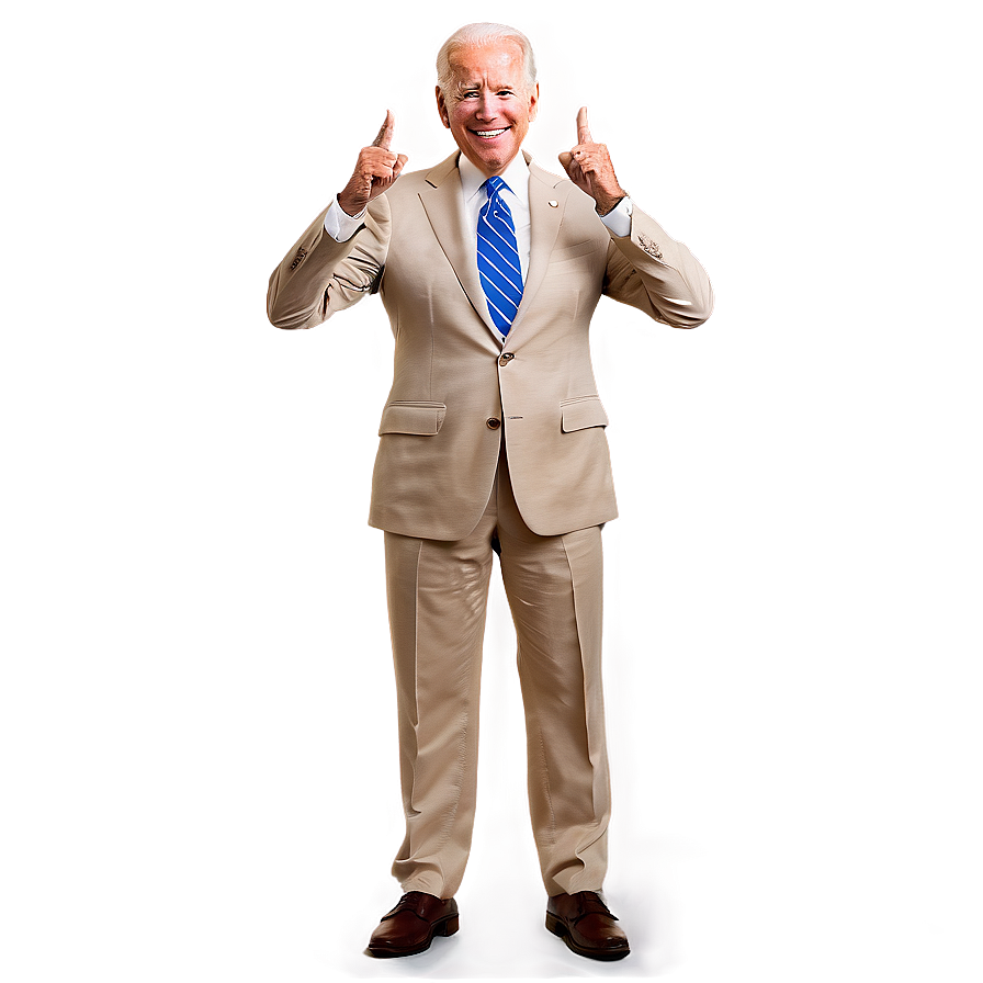 Joe Biden Victory Pose Png 05212024 PNG Image