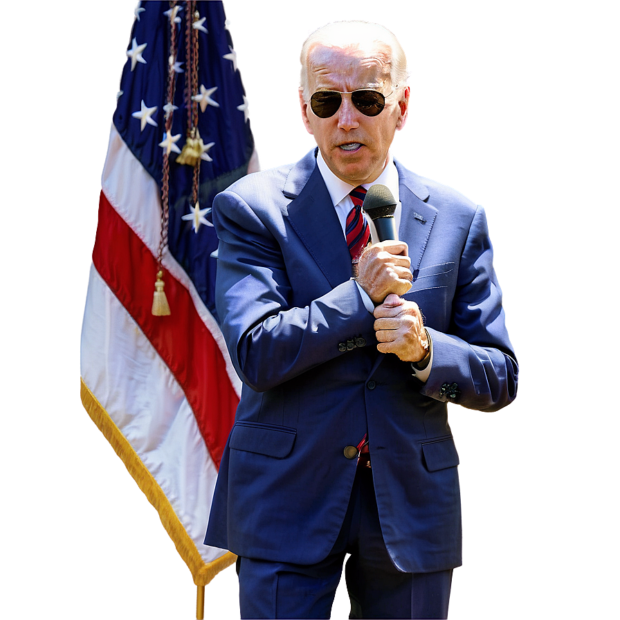 Joe Biden With Microphone Png Gmj58 PNG Image