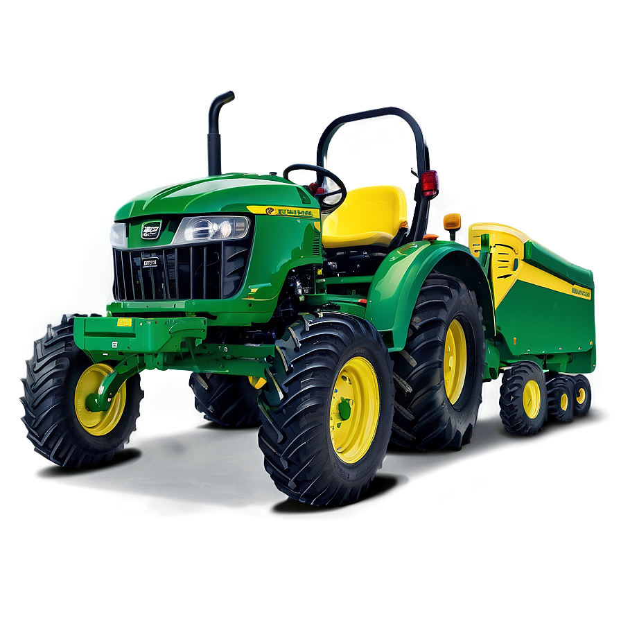 John Deere Compact Tractor Graphic Png Fwj PNG Image