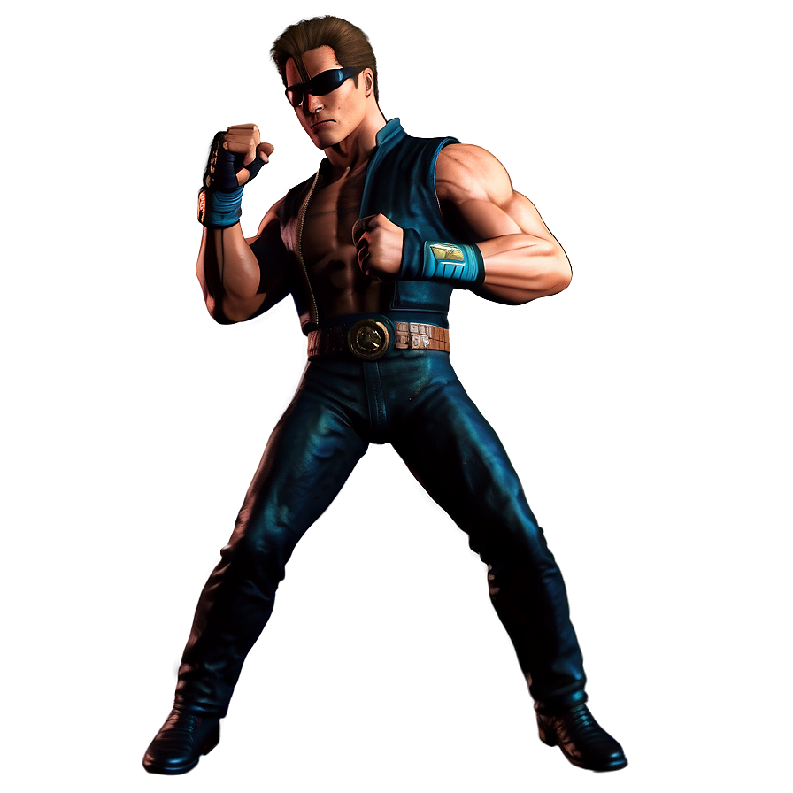 Johnny Cage In Action Scene Png 77 PNG Image