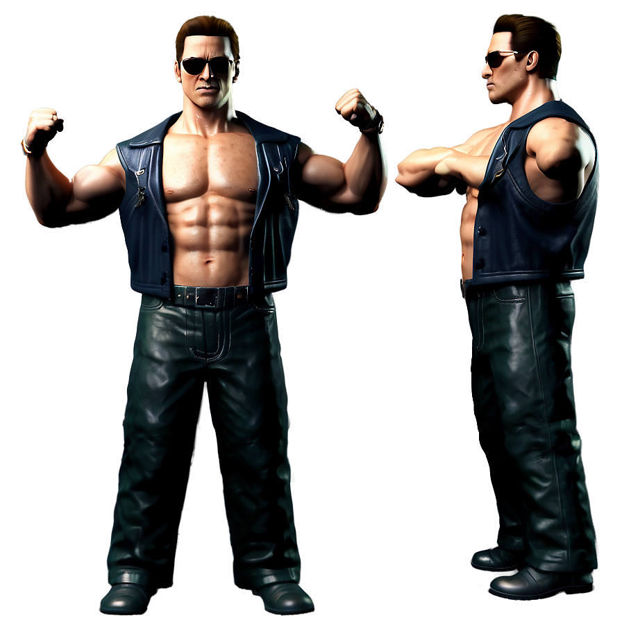 Johnny Cage Victory Stance Png Scu PNG Image