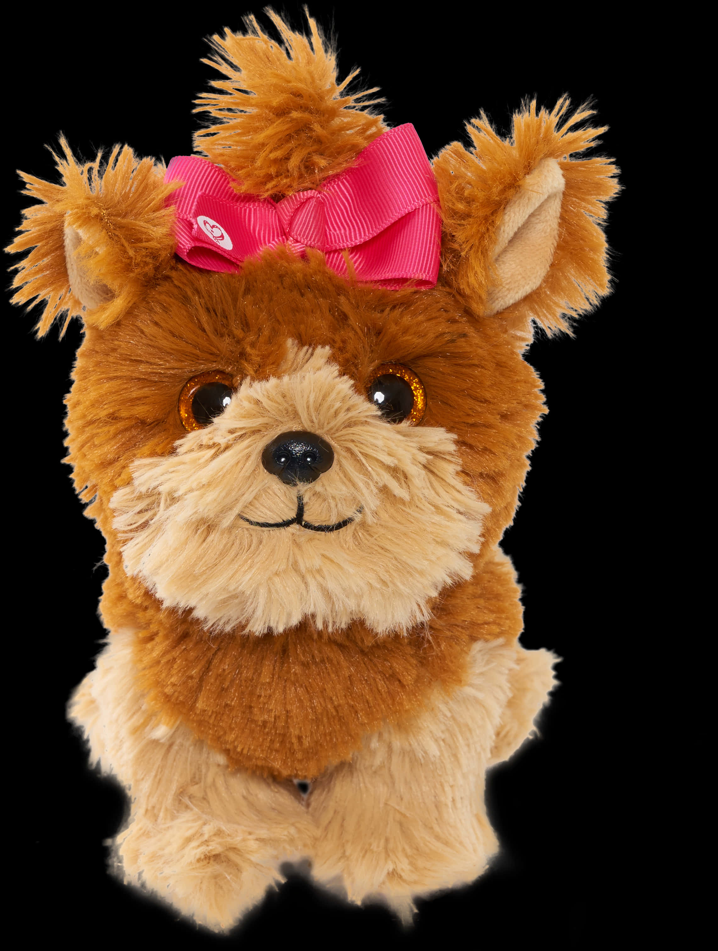 Jojo Siwa Inspired Bow Dog Plush Toy PNG Image