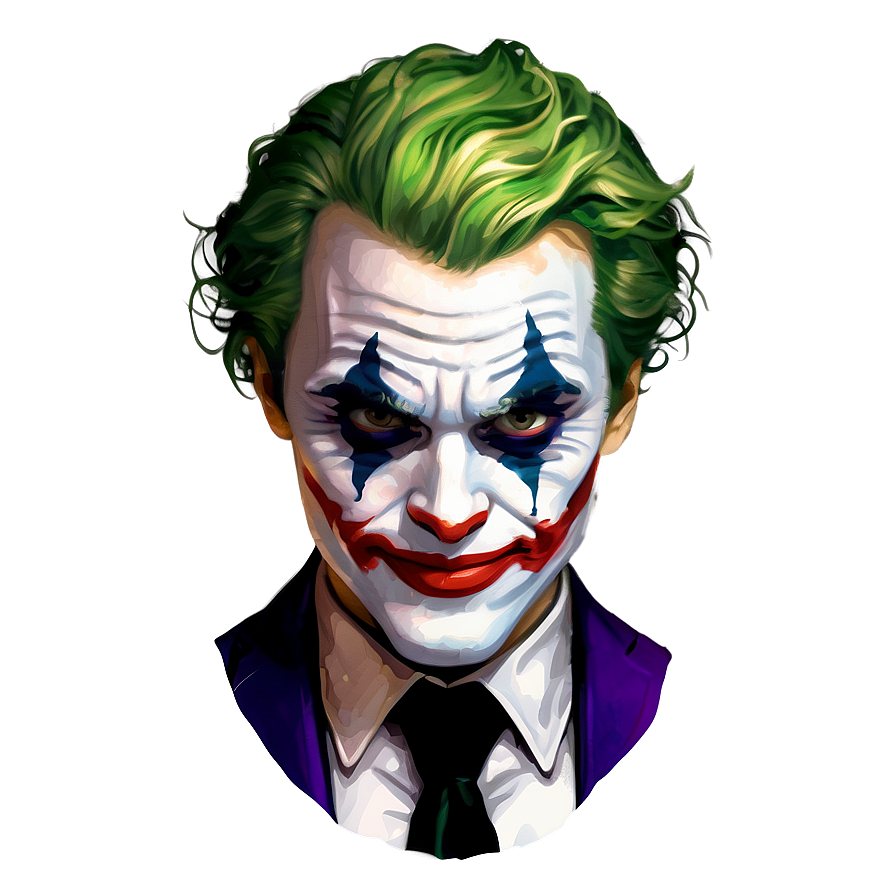 Joker Makeup Watercolor Png Oqq PNG Image