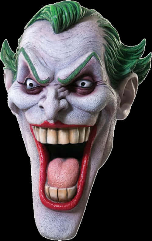 Joker Mask Open Mouth PNG Image