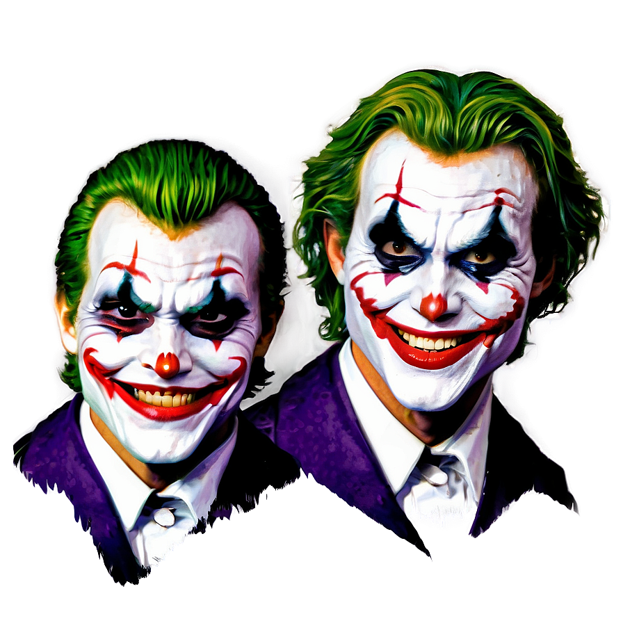 Joker's Terrifying Grin Png 06122024 PNG Image