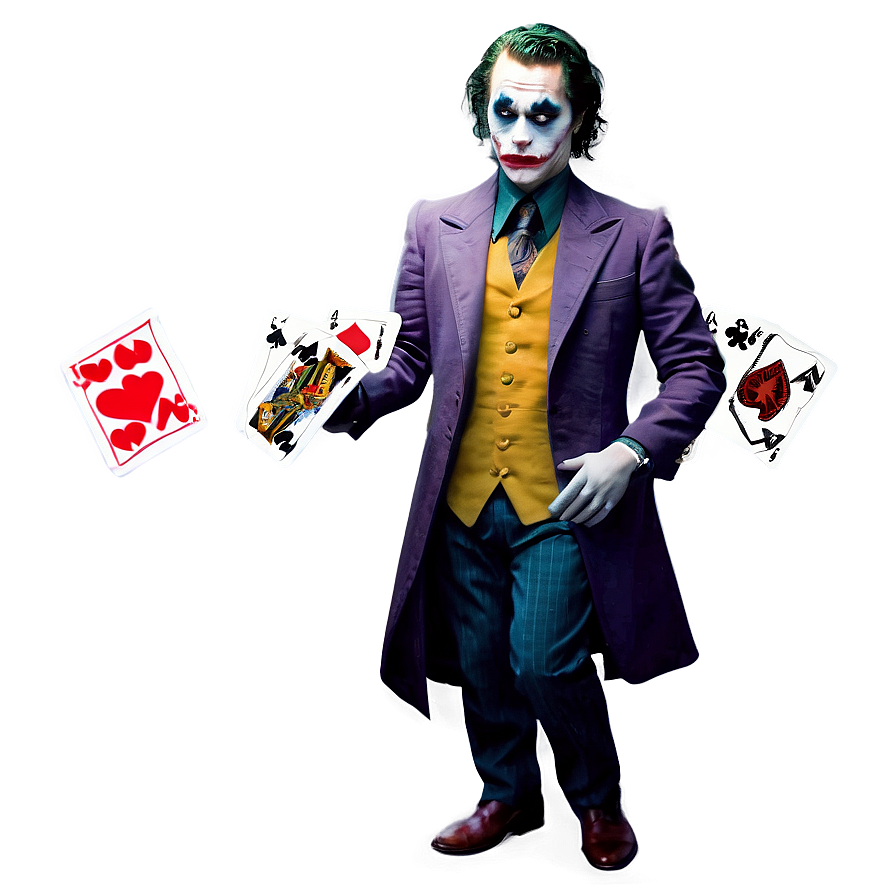 Joker With Playing Cards Png 05212024 PNG Image