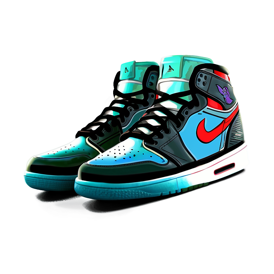 Jordan Shoes Illustration Png 06122024 PNG Image