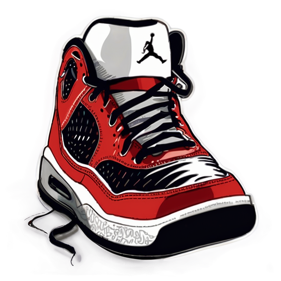 Jordan Shoes Illustration Png 48 PNG Image