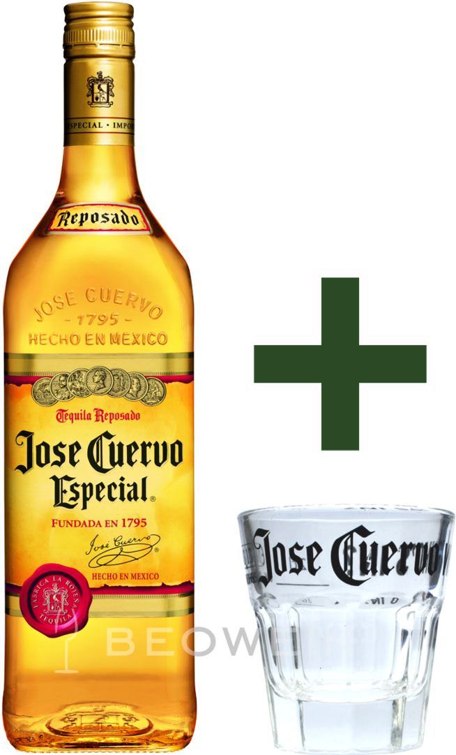 Jose Cuervo Especial Reposado Tequilaand Glass PNG Image