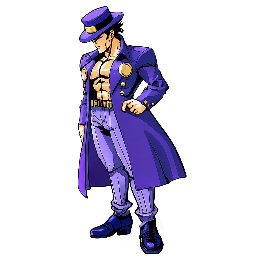 Jotaro And Star Platinum Png Kvn PNG Image