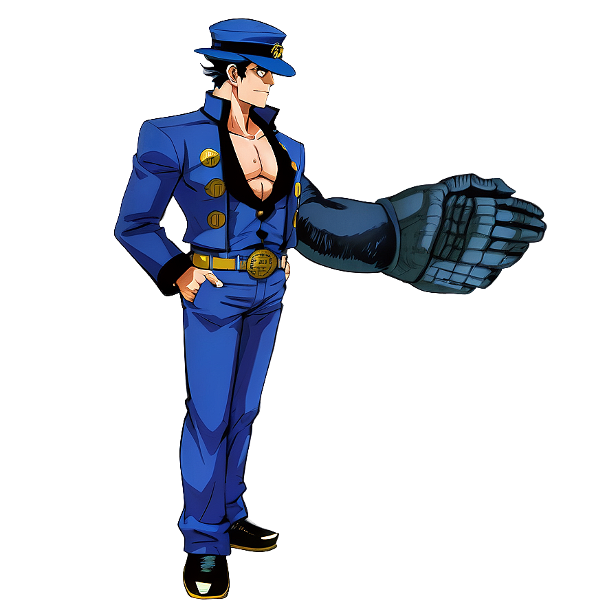 Jotaro Anime Illustration Png Tiw98 PNG Image