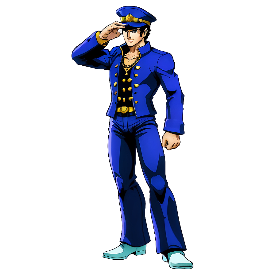 Jotaro Classic Pose Png Gyy34 PNG Image