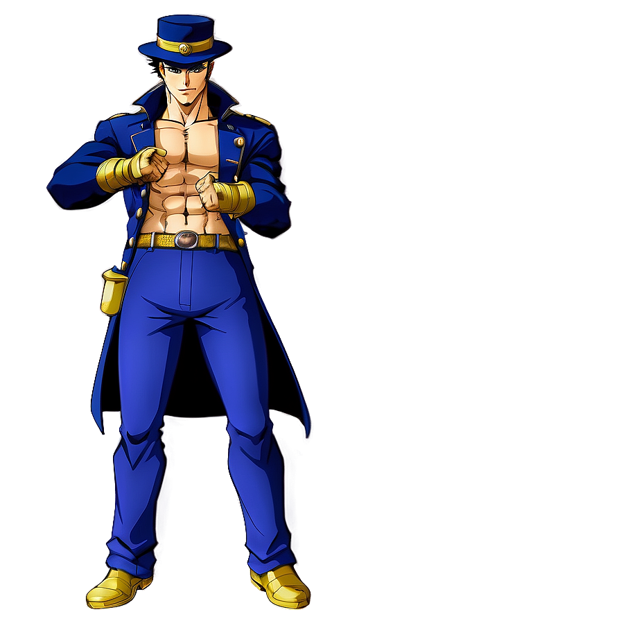 Jotaro Dynamic Action Png Cuw PNG Image