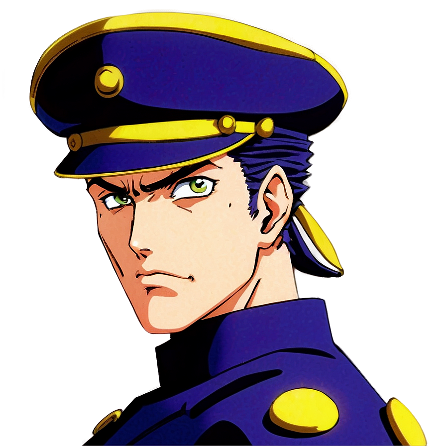 Jotaro Manga Artwork Png Lcl35 PNG Image