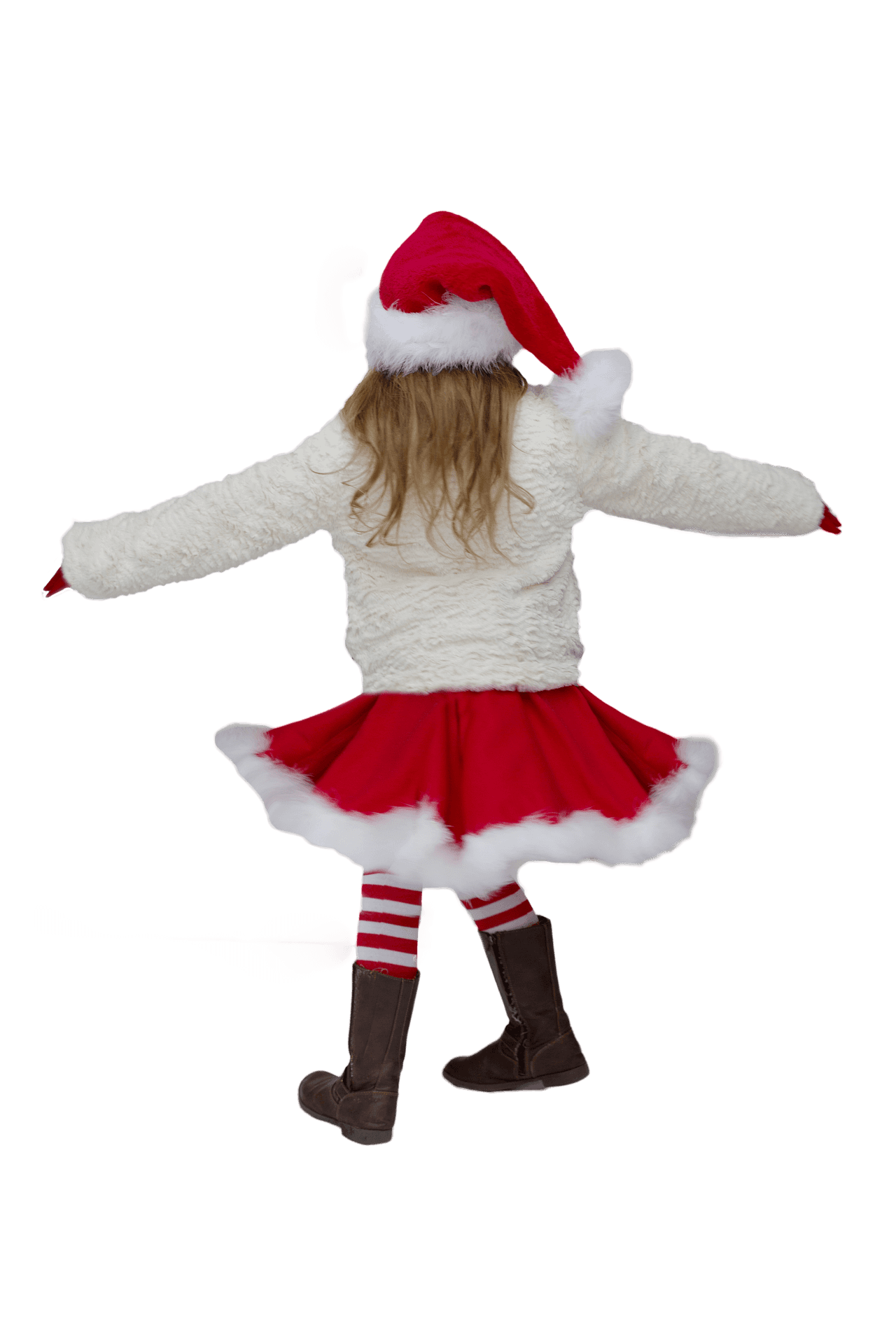 Joyful Christmas Spirit Child PNG Image