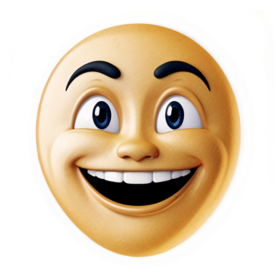 Joyful Emoji Expression Png Oui PNG Image