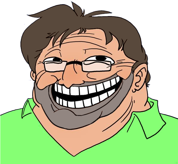 Joyful Laughter Cartoon Man PNG Image