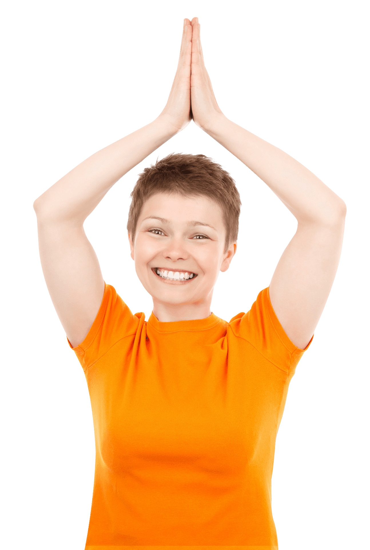 Joyful Person Raising Handsin Happiness PNG Image