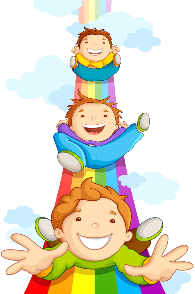 Joyful Sibling Celebration Illustration PNG Image