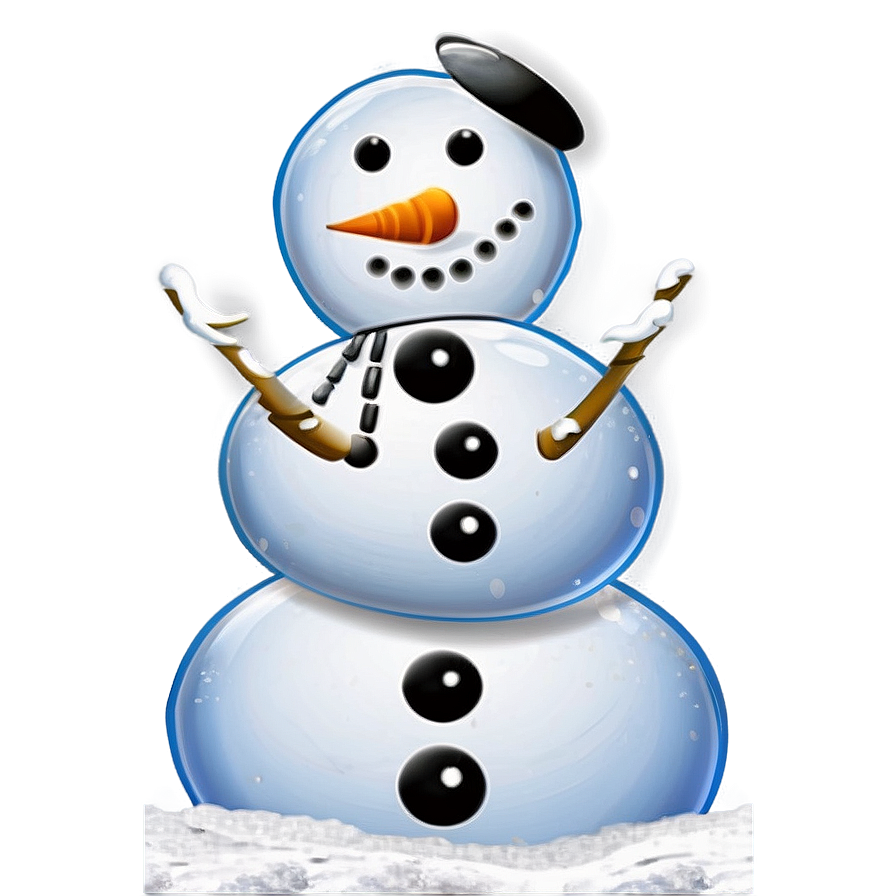 Joyful Snowman Icon Png 44 PNG Image