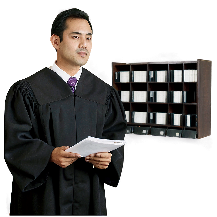 Judge Reviewing Case Png 06112024 PNG Image