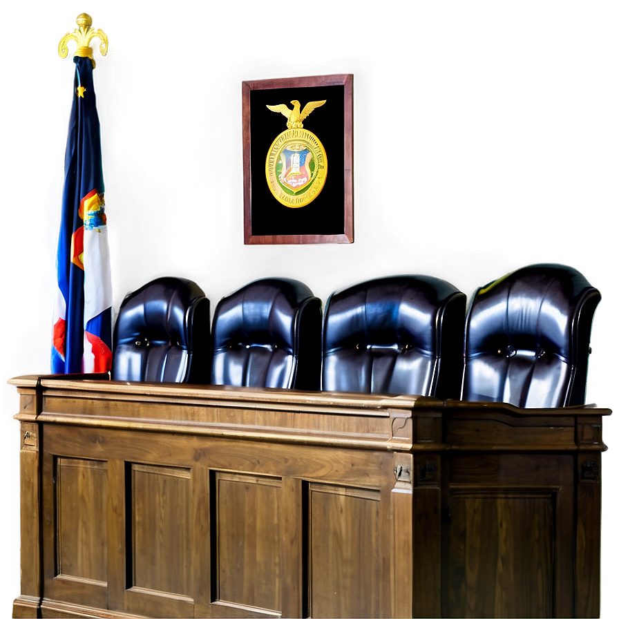 Judge's Bench In Courtroom Png Egd38 PNG Image