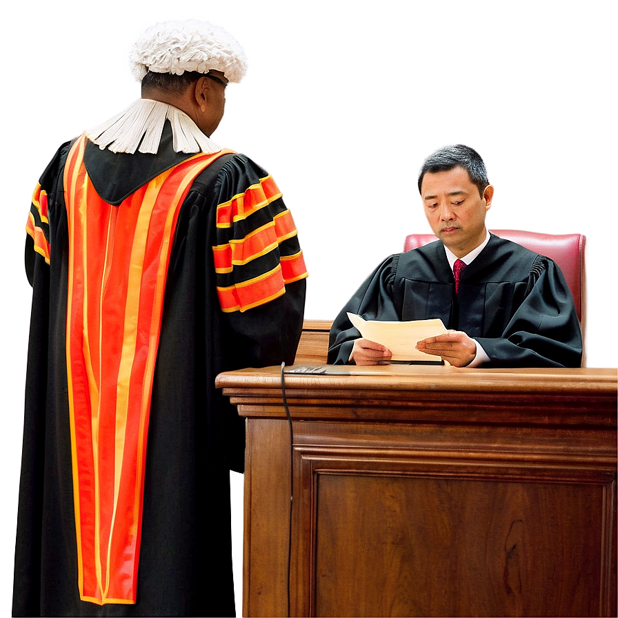 Judge With Court Clerk Png Miw34 PNG Image