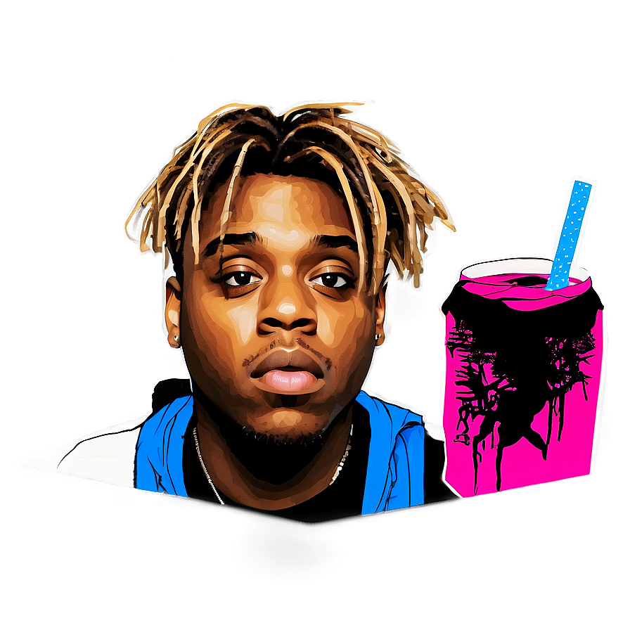 Juice Wrld Lyrics Inspired Art Png 05212024 PNG Image